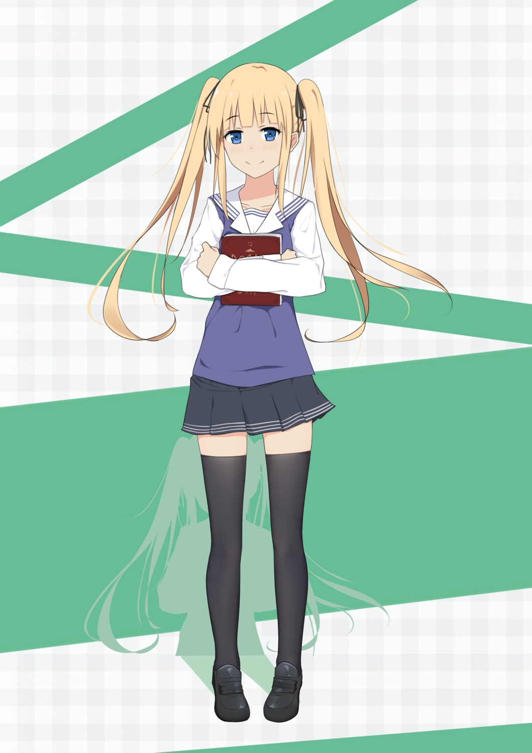 l.tea saenai_heroine_no_sodatekata sawamura_spencer_eriri seifuku sweater thighhighs