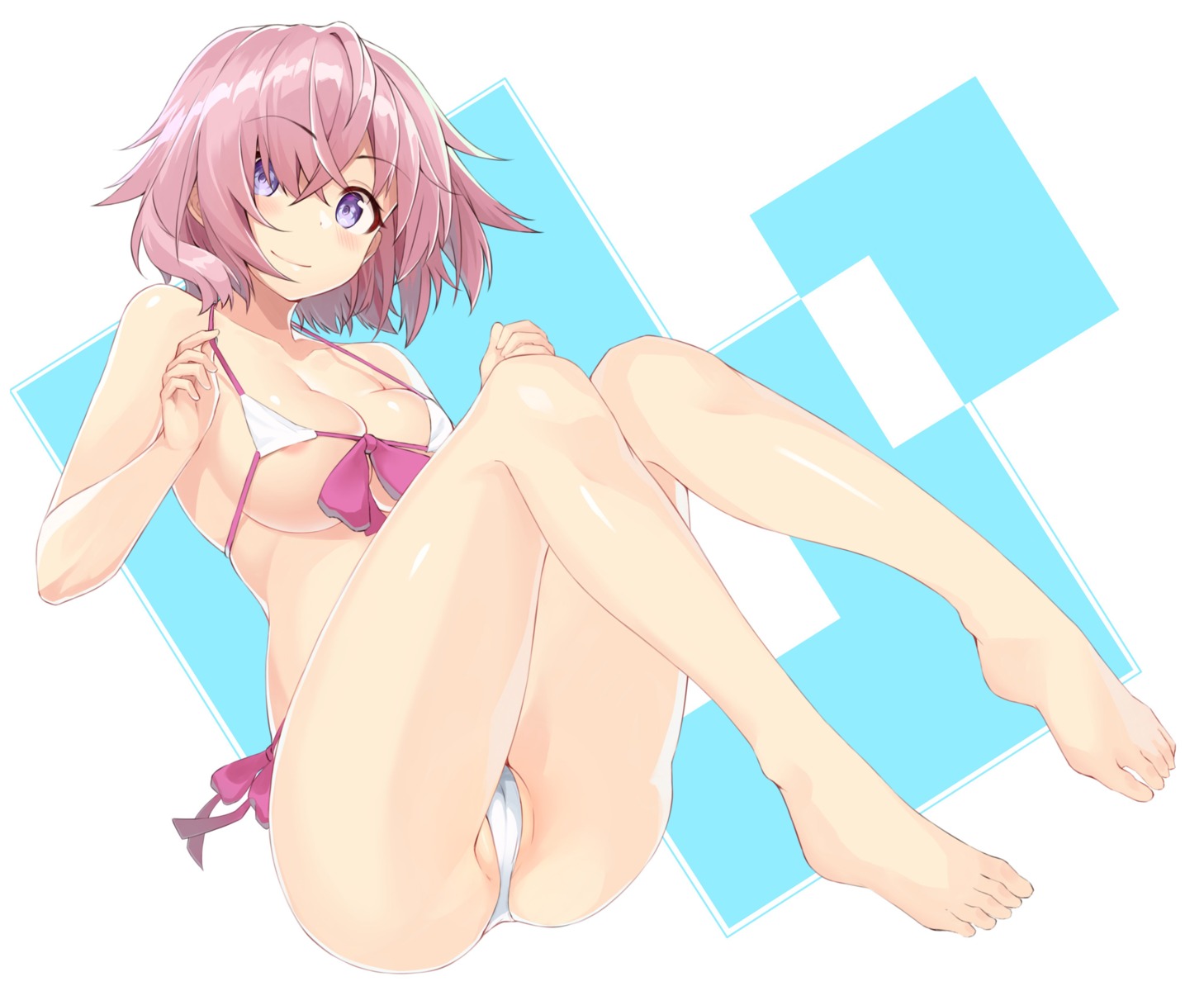 areola bikini cameltoe fate/grand_order feet mash_kyrielight swimsuits syunichi