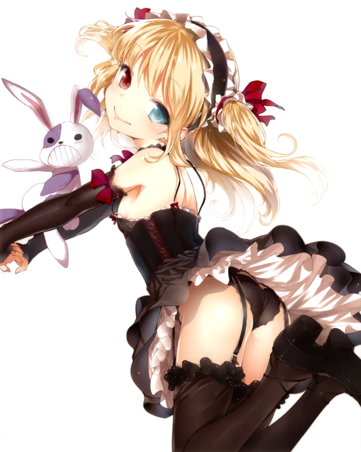 boku_wa_tomodachi_ga_sukunai buriki disc_cover garter_belt hasegawa_kobato heterochromia loli pantsu stockings thighhighs