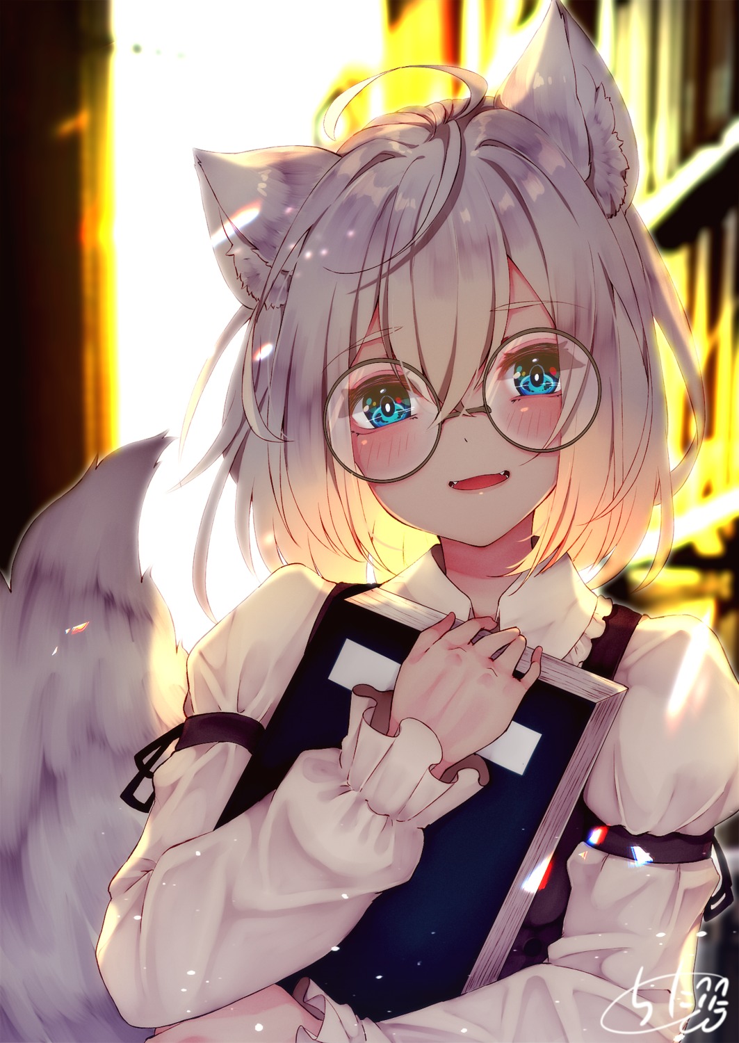 animal_ears chita_(ketchup) megane tail