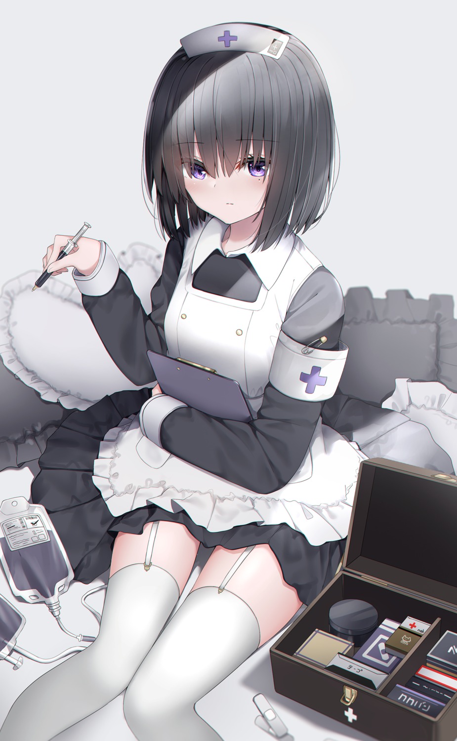 neku_(neku_draw) nurse stockings thighhighs
