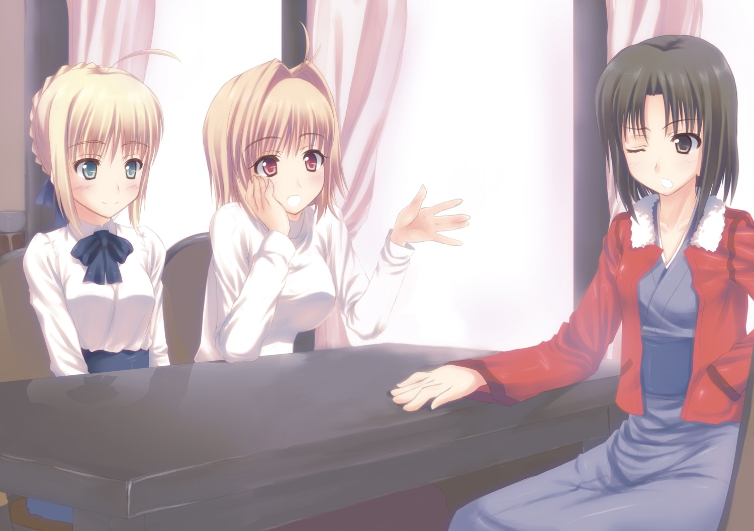 arcueid_brunestud crossover fate/stay_night kaisou kara_no_kyoukai ryougi_shiki saber tsukihime