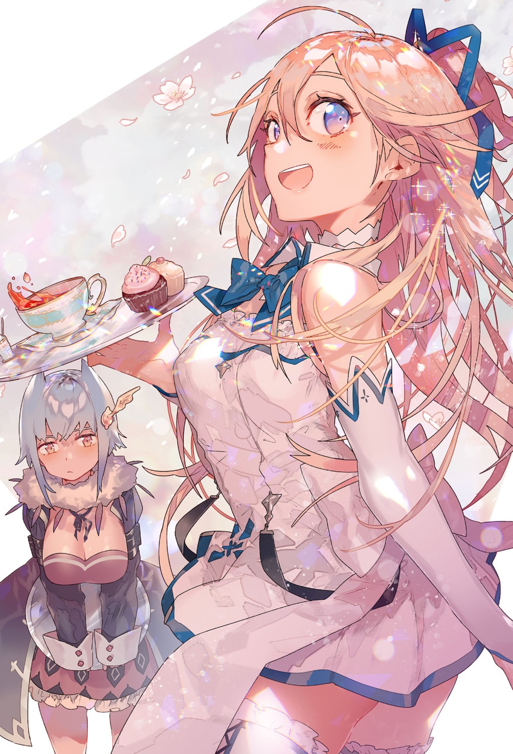 cleavage maid tagme thighhighs