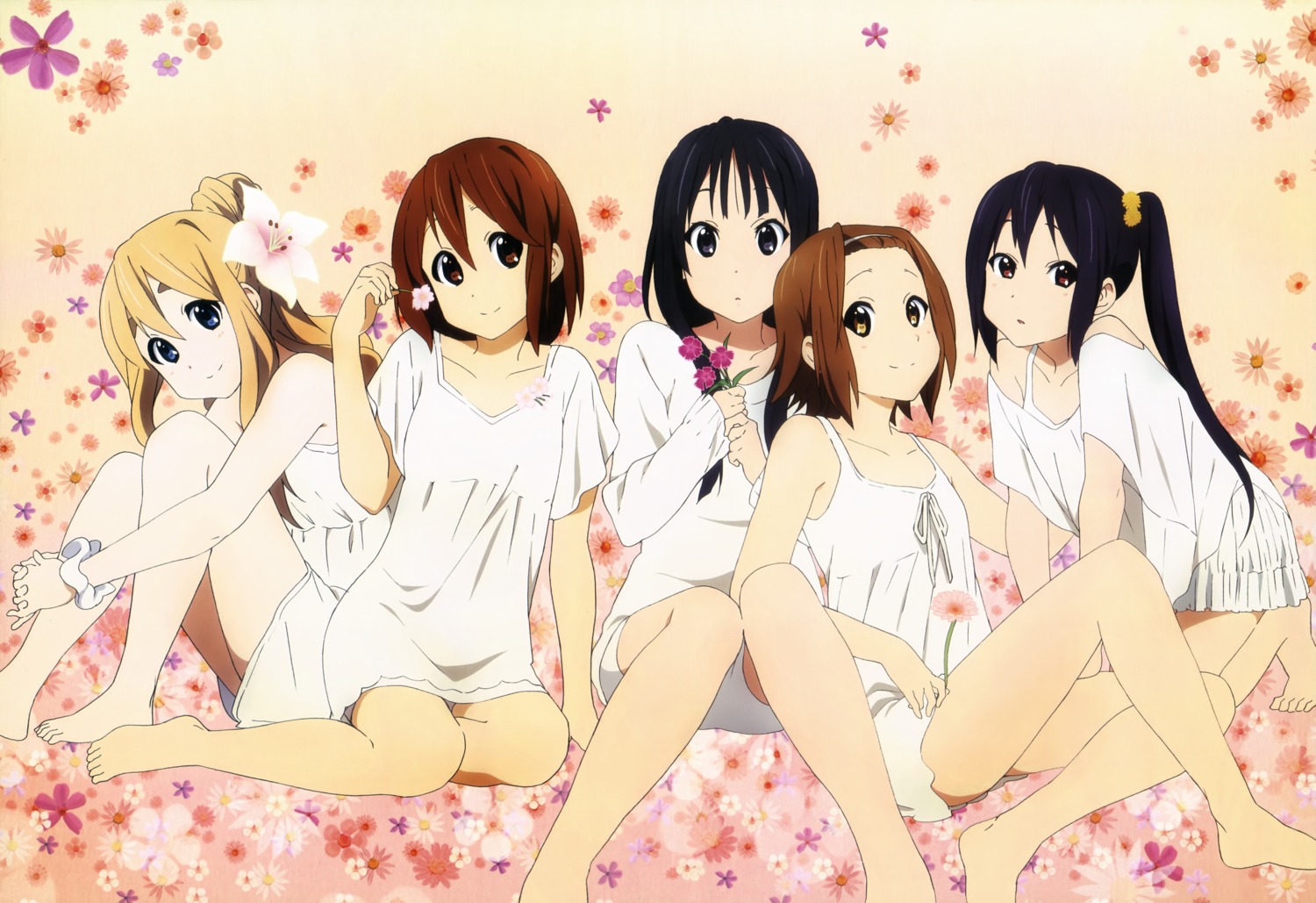 akiyama_mio dress hirasawa_yui k-on! kotobuki_tsumugi nakano_azusa sezaki_rie tainaka_ritsu