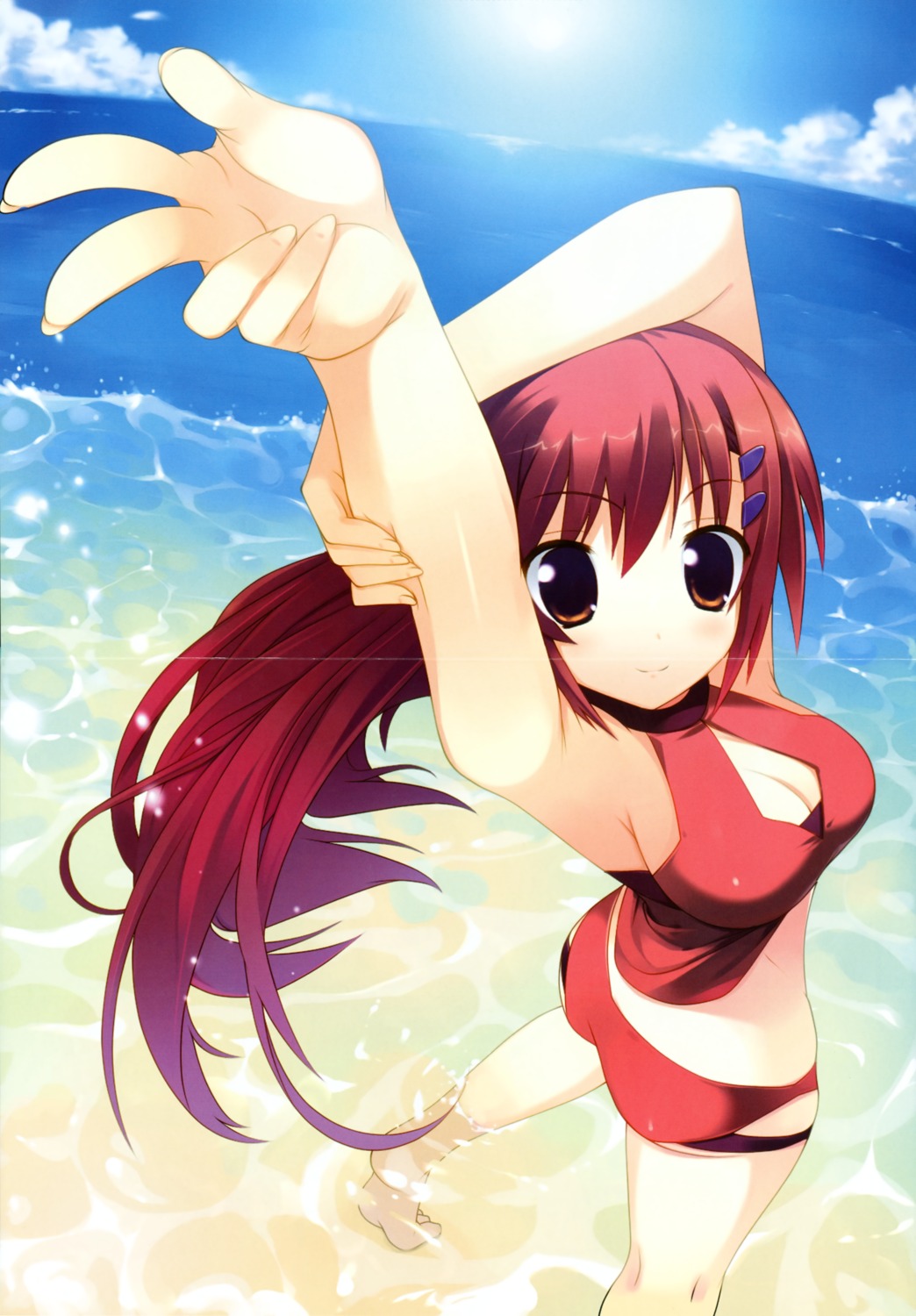 bikini cleavage crease daita_shouko eufonie hidamari_basket kiba_satoshi swimsuits