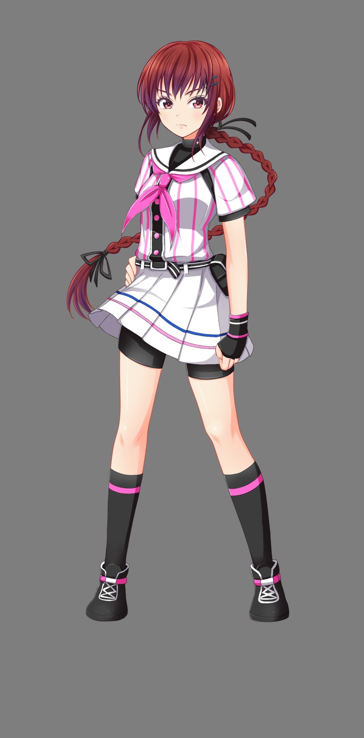 hachigatsu_no_cinderella_nine kurashiki_maiko skirt_lift tagme transparent_png uniform