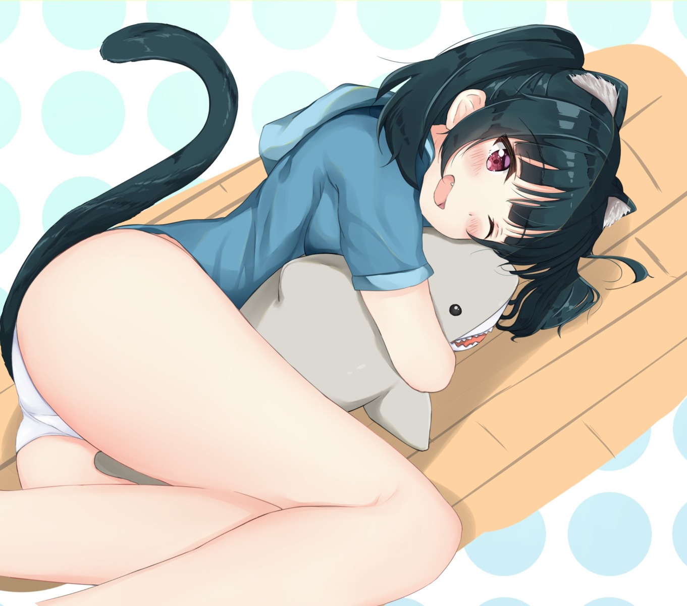 amakawa_ruka animal_ears ass love_live!_sunshine!! nekomimi pantsu tail tsushima_yoshiko