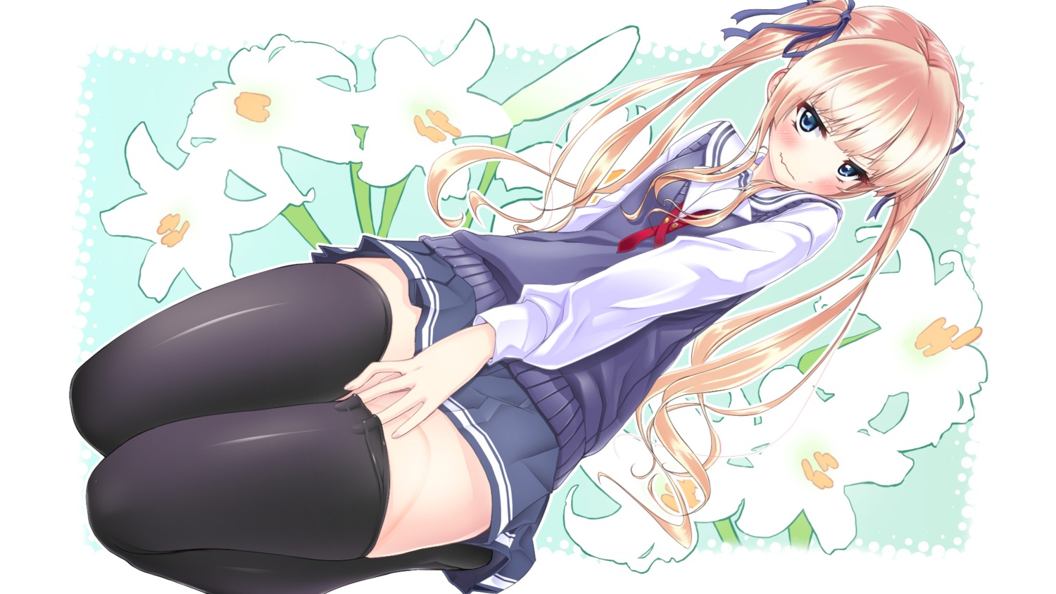 naoto_(binzume_cobra) saenai_heroine_no_sodatekata sawamura_spencer_eriri seifuku thighhighs