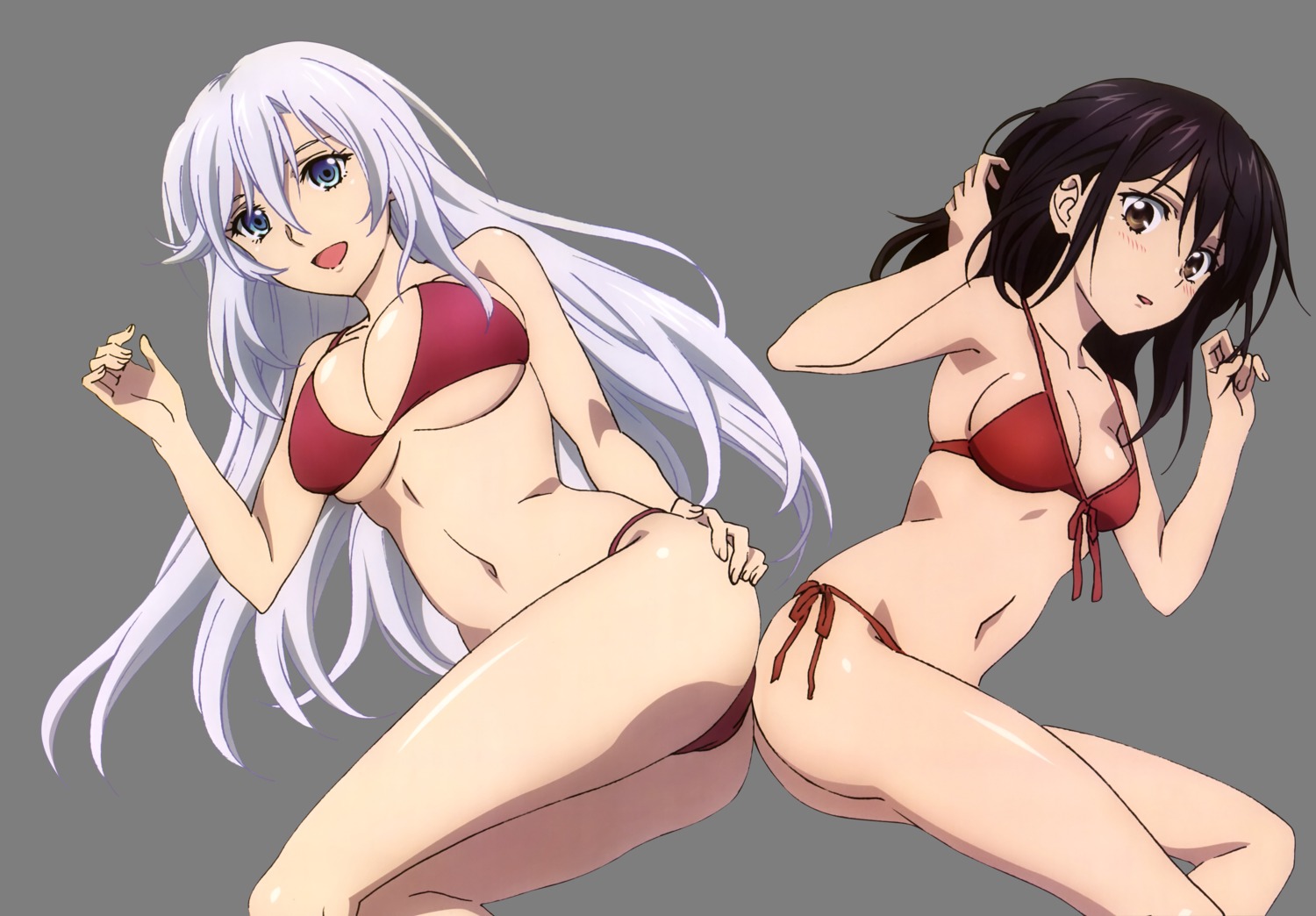 ass bikini christmas cleavage himeragi_yukina imoto_yuki la_folia_rihavein strike_the_blood swimsuits transparent_png underboob