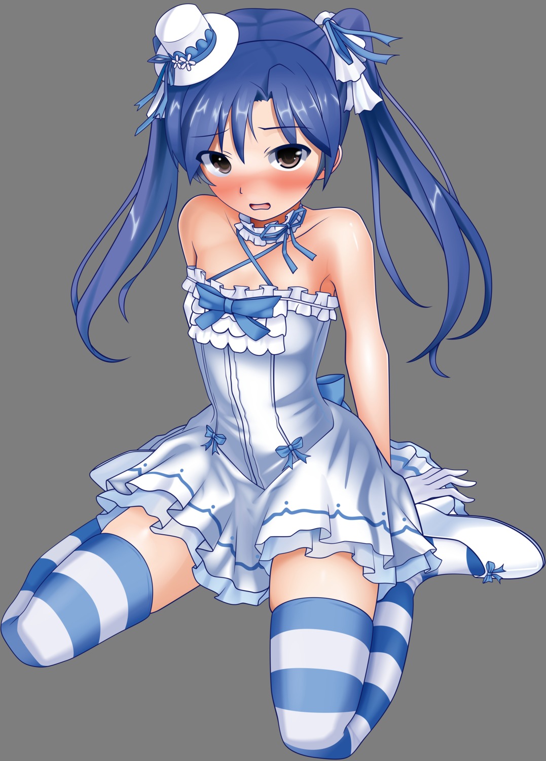 dress eto heels kisaragi_chihaya lolita_fashion the_idolm@ster the_idolm@ster_cinderella_girls thighhighs transparent_png