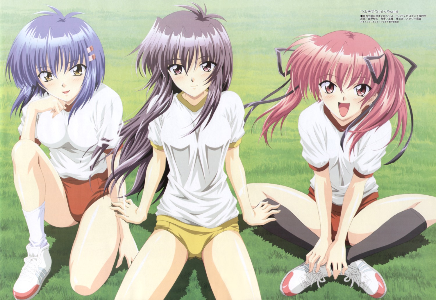 buruma gym_uniform konoe_sunao kurogane_otome otono_tomoya tsuyokiss yashi_nagomi