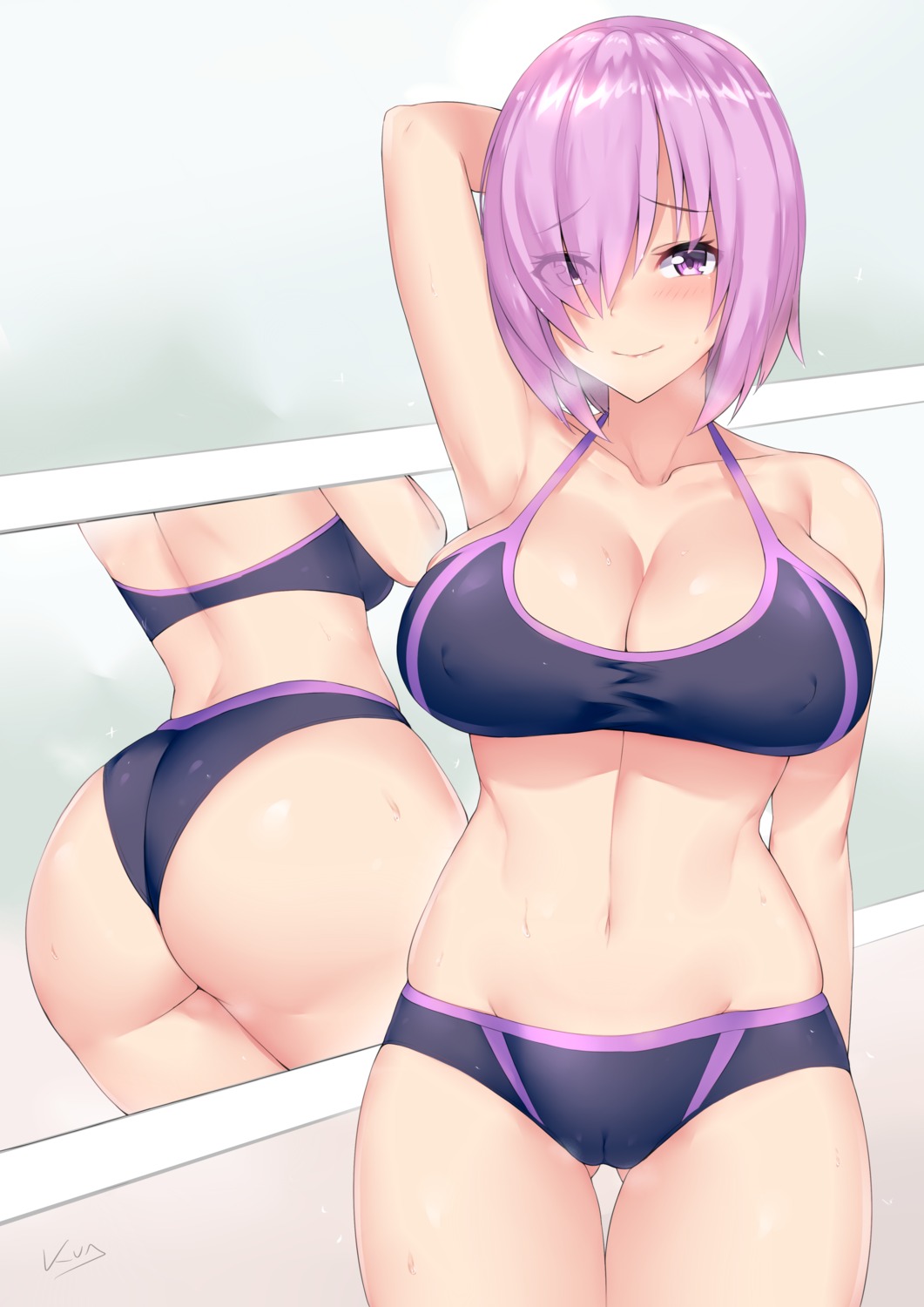 ass buruma cameltoe cleavage erect_nipples fate/grand_order gym_uniform kuavera mash_kyrielight