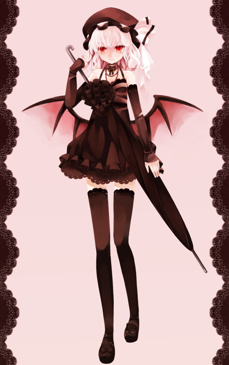 dress lolita_fashion remilia_scarlet ringpearl thighhighs touhou