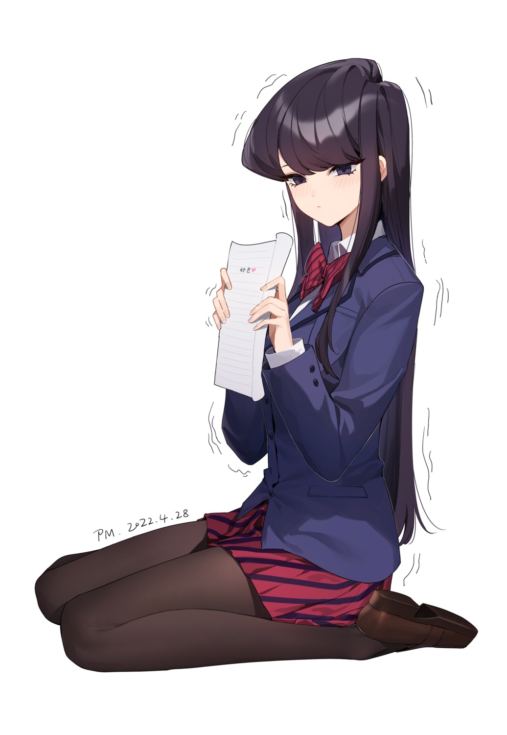 guangsupaomian komi-san_wa_komyushou_desu. komi_shouko pantyhose seifuku