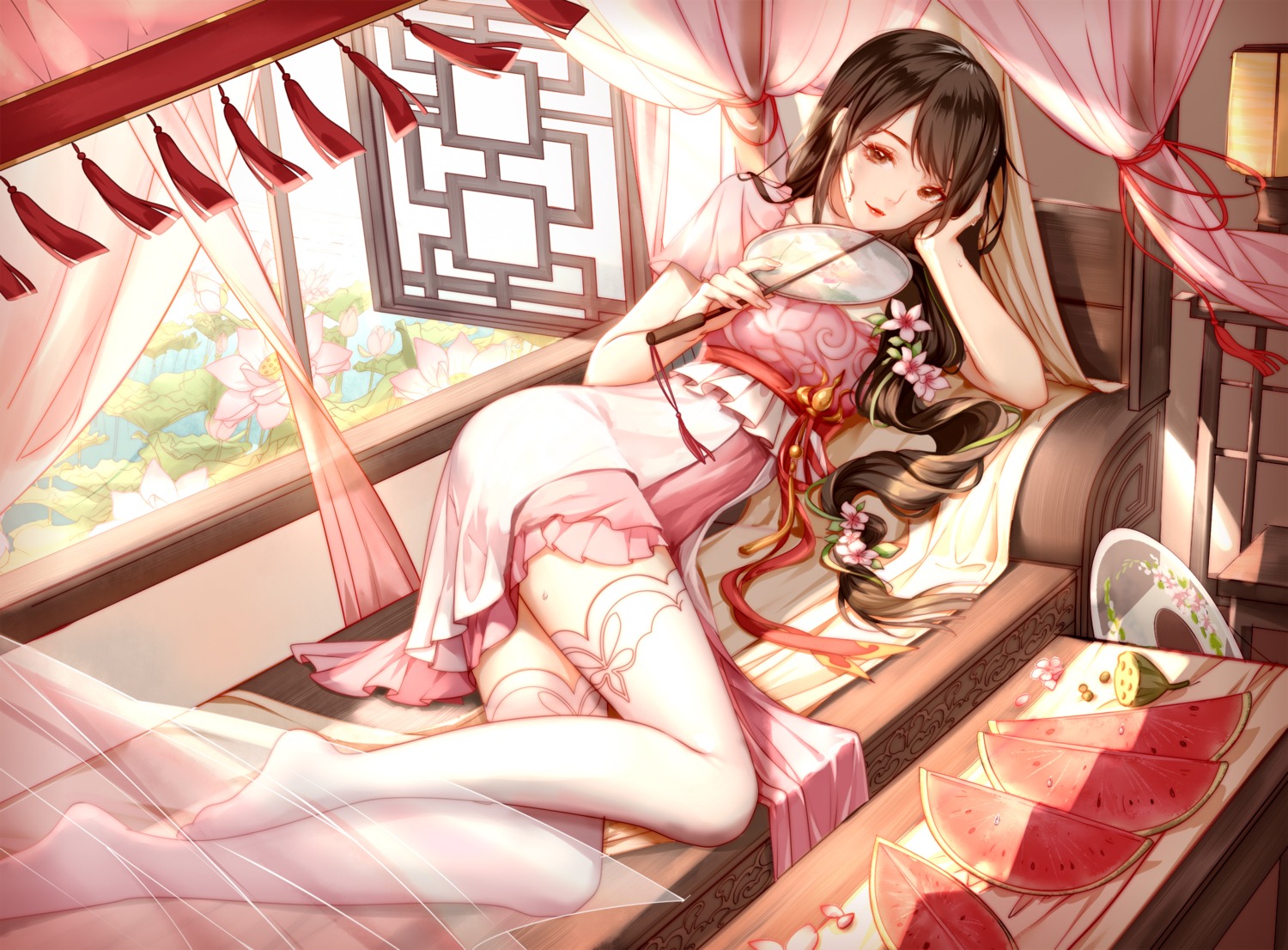 asian_clothes clouble thighhighs tianxia