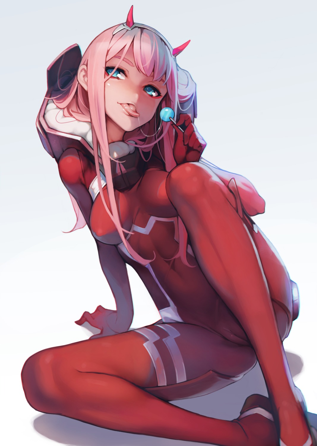 ataruman bodysuit cameltoe darling_in_the_franxx horns zero_two_(darling_in_the_franxx)