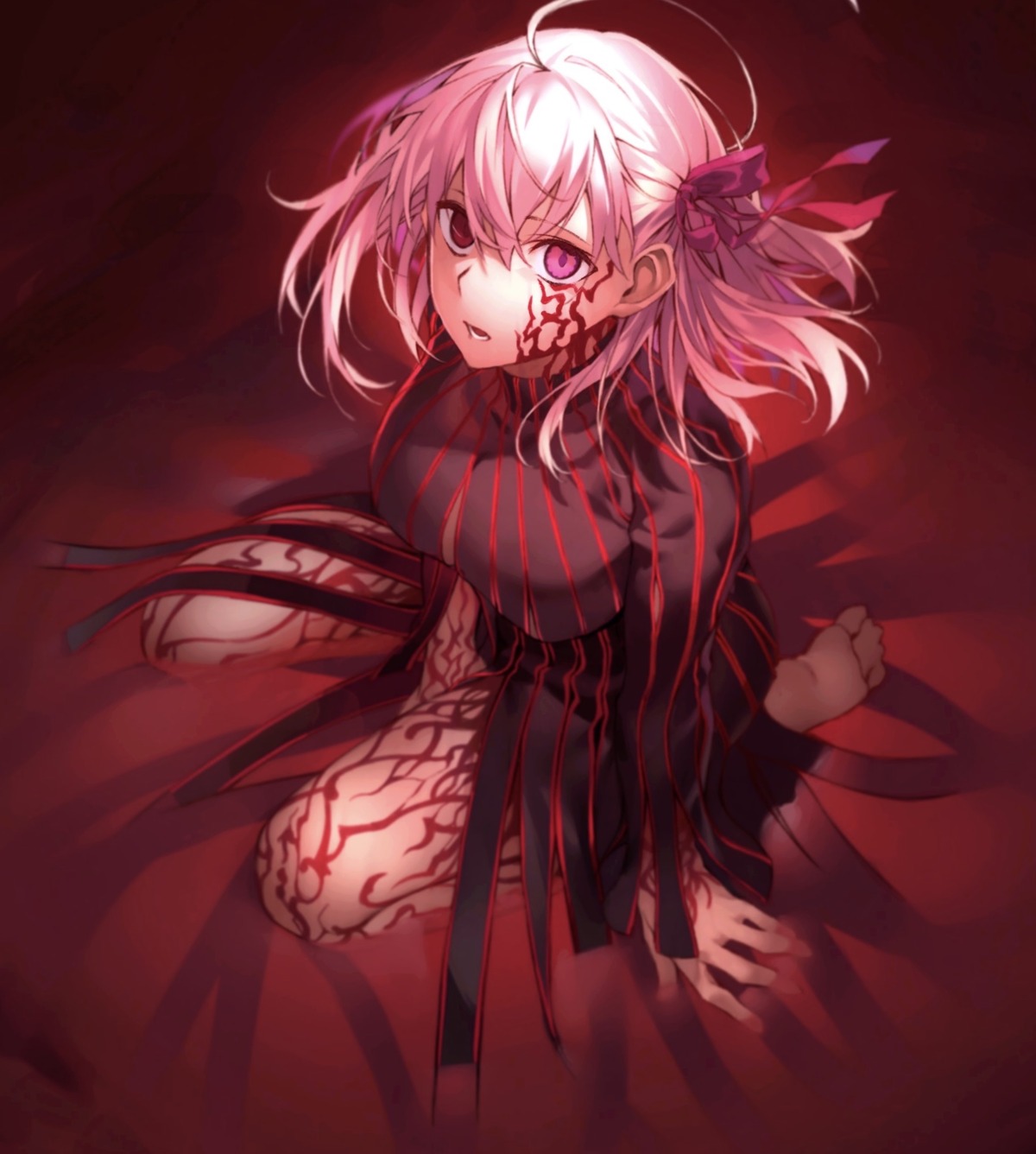 dark_sakura dress fate/stay_night fate/stay_night_heaven's_feel hiro_(hirohiro_gorira) matou_sakura tattoo