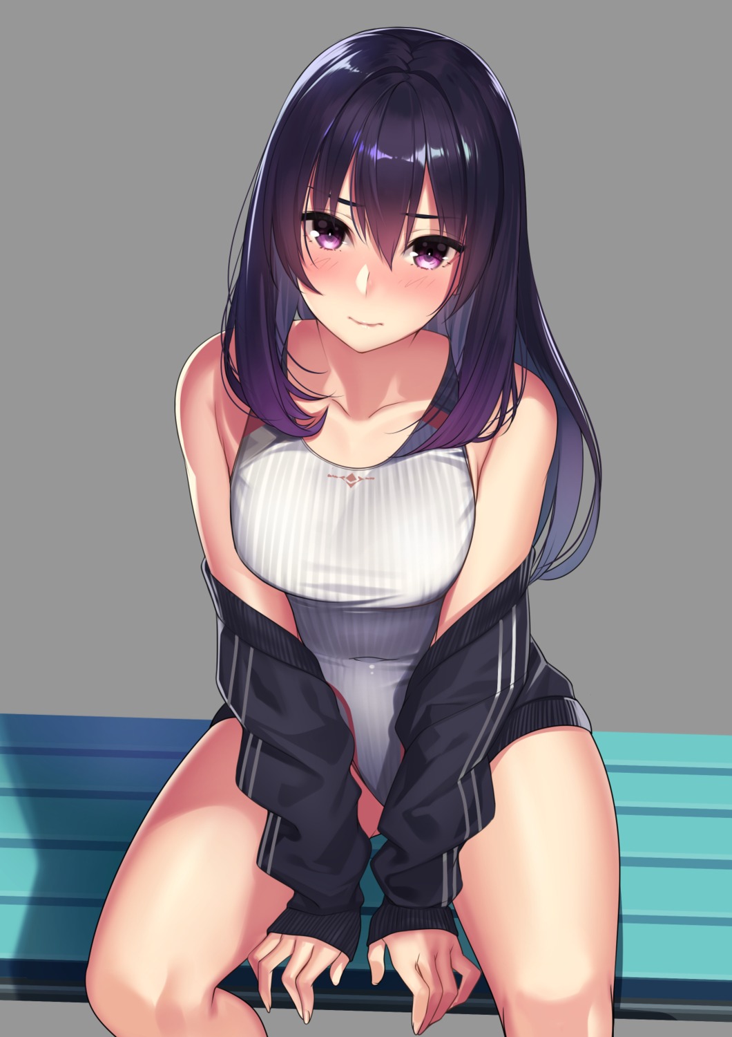 kagematsuri open_shirt swimsuits