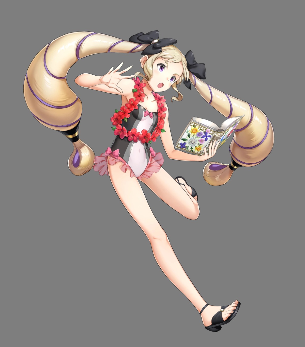 cleavage elise_(fire_emblem) fire_emblem fire_emblem_heroes fire_emblem_if heels mikurou nintendo swimsuits transparent_png