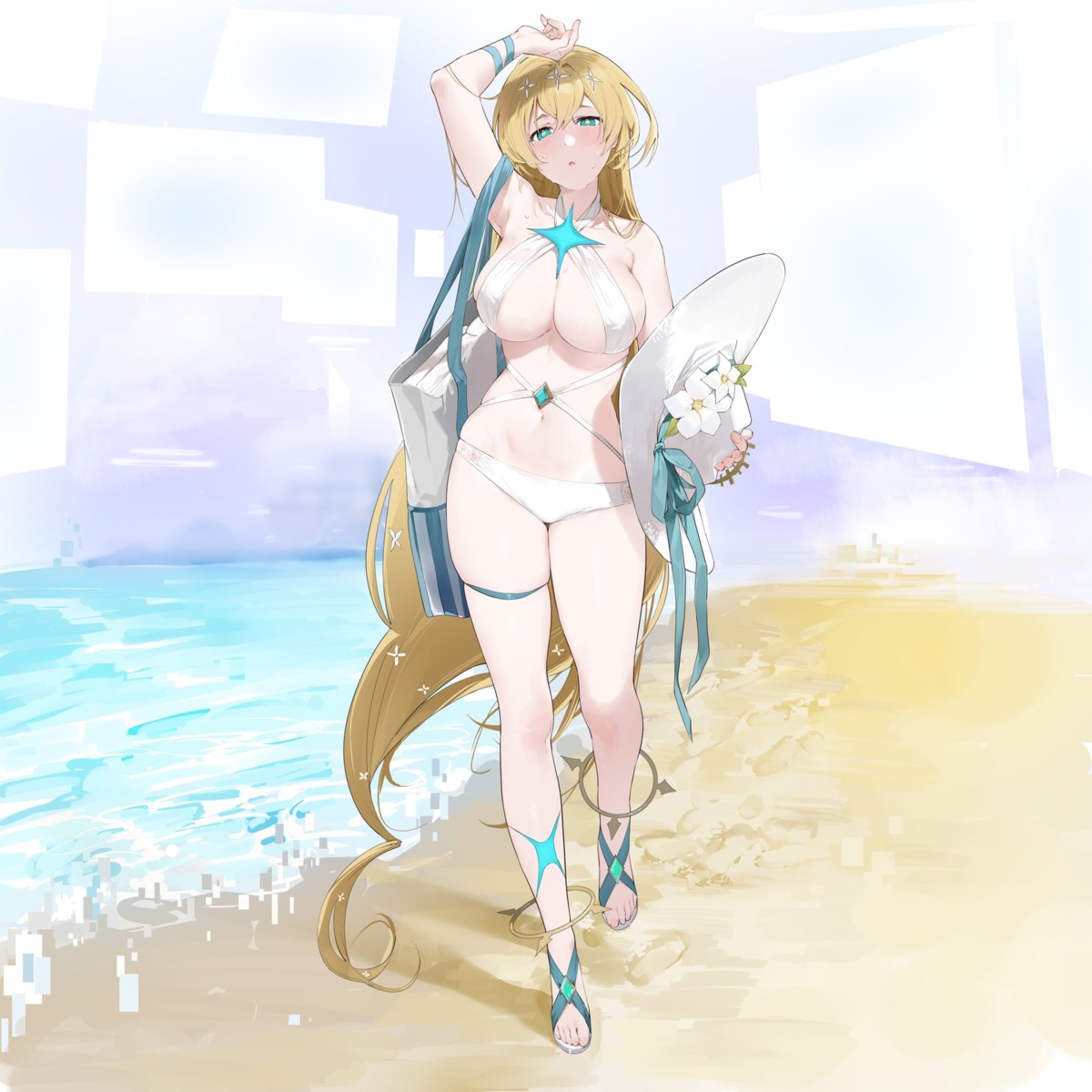 bikini garter project_moon swimsuits tiphereth_a_(project_moon) xretakex