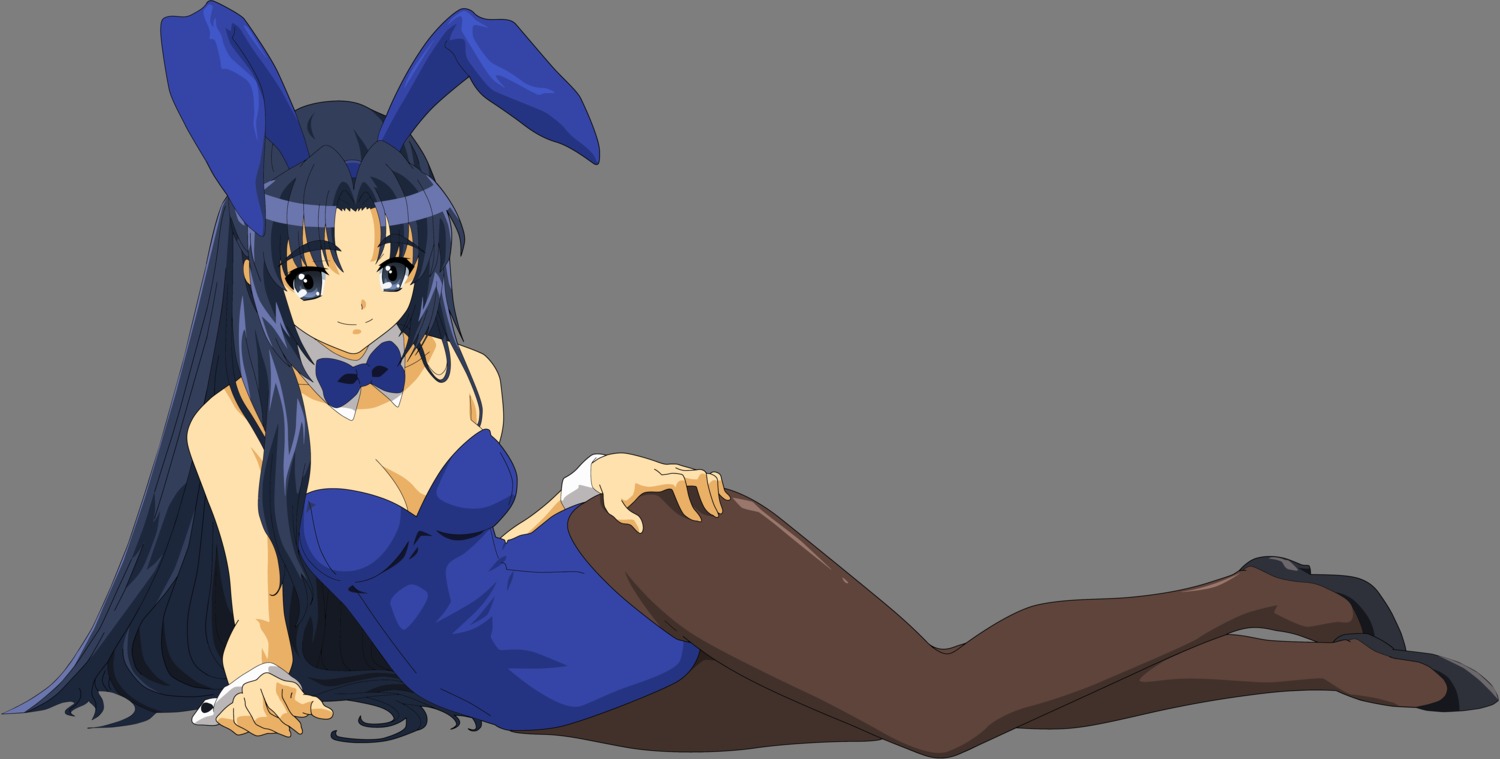 animal_ears asakura_ryouko bunny_ears bunny_girl suzumiya_haruhi_no_yuuutsu transparent_png vector_trace