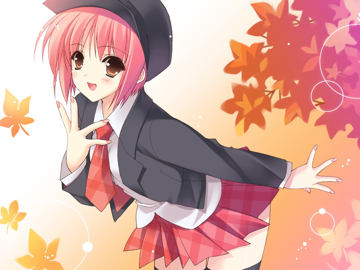 akino_momiji cuffs sakura_musubi seifuku suzuhira_hiro wallpaper