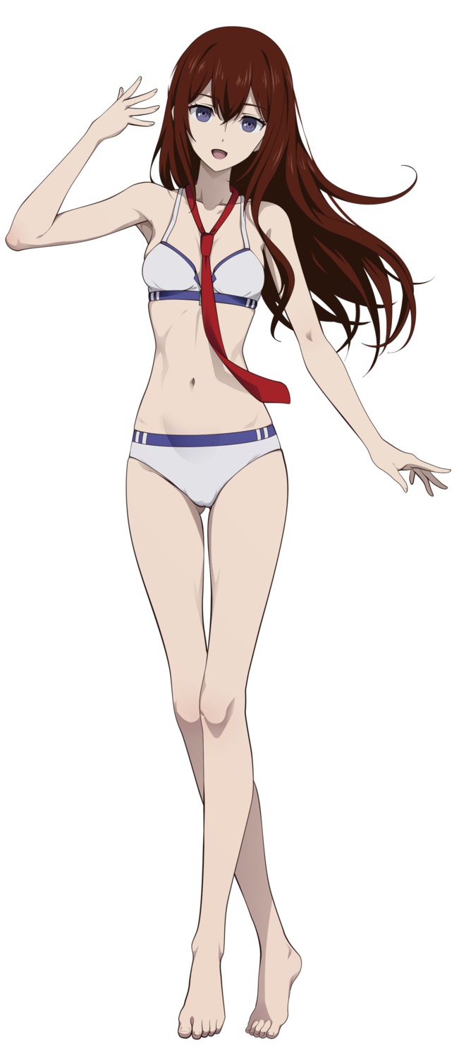 bikini cameltoe makise_kurisu nanikairu steins;gate swimsuits