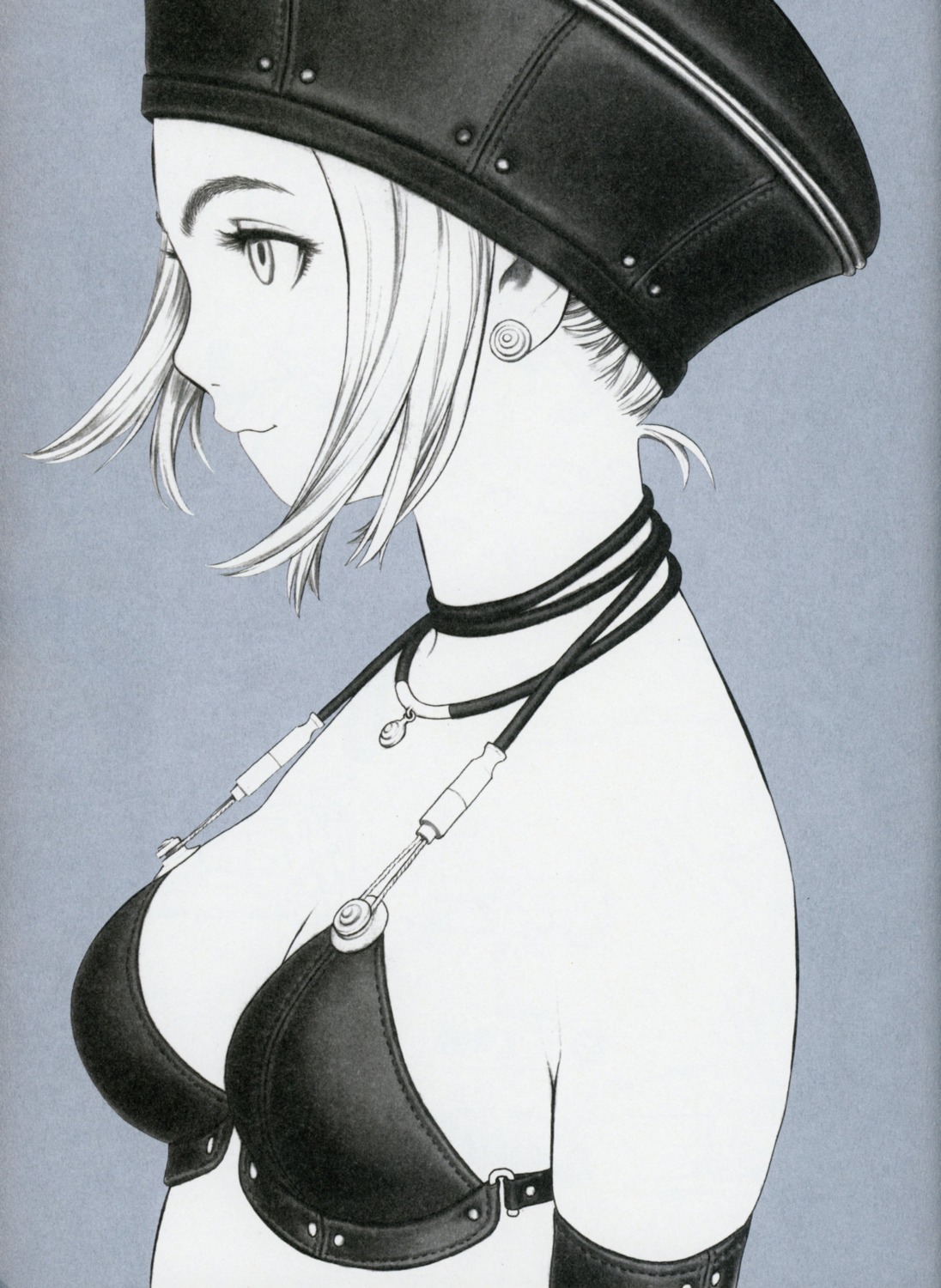 bikini_top cleavage monochrome range_murata swimsuits