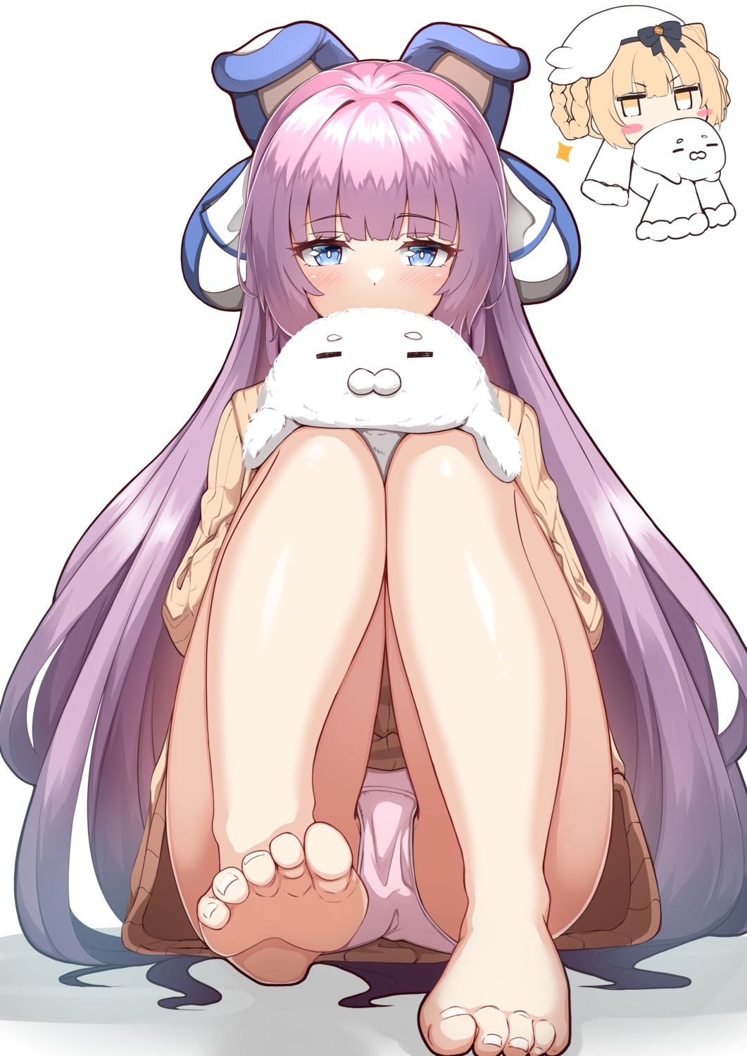 azur_lane feet loli moyoron pantsu sweater tashkent_(azur_lane)