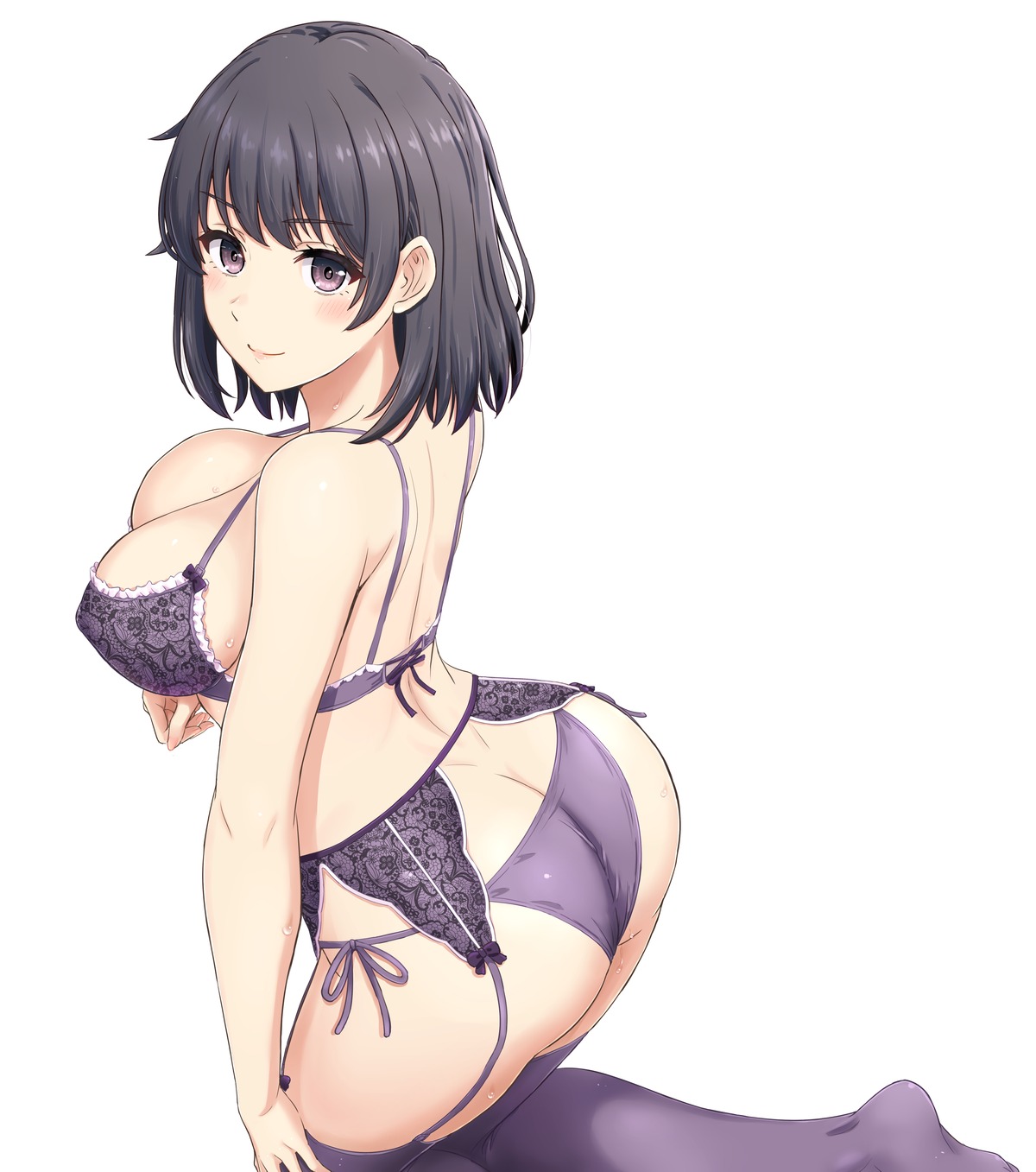 ass bra erect_nipples garter_belt inanaki_shiki lingerie pantsu stockings string_panties thighhighs thong wet yahari_ore_no_seishun_lovecome_wa_machigatteiru. yukinoshita_haruno