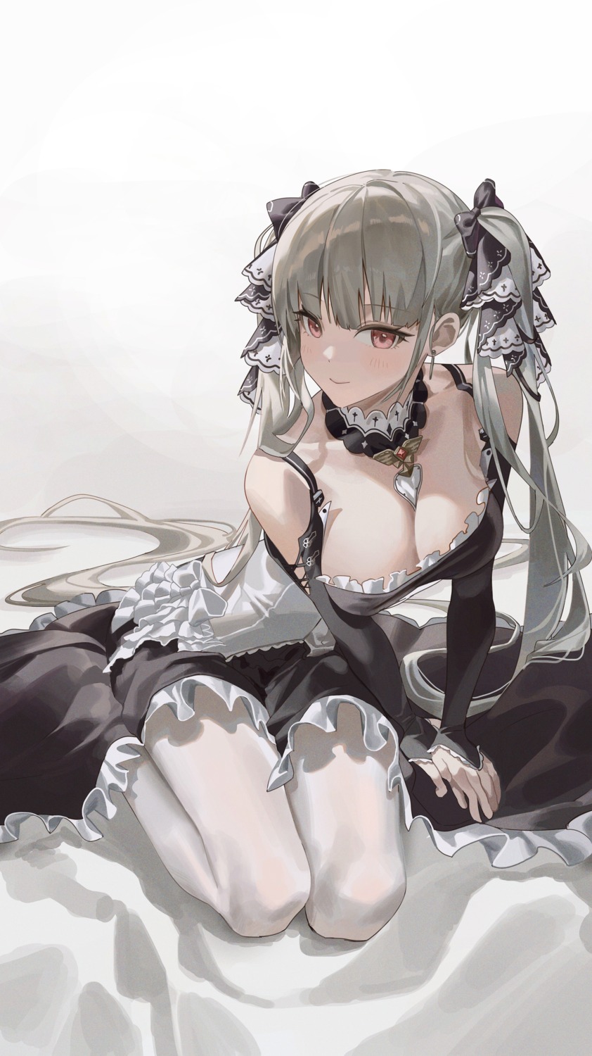 azur_lane formidable_(azur_lane) gothic_lolita hy_(hem_oo) lolita_fashion no_bra pantyhose