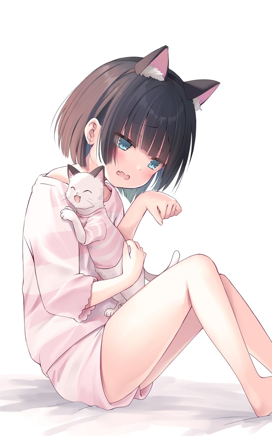 animal_ears na-ga neko nekomimi pajama