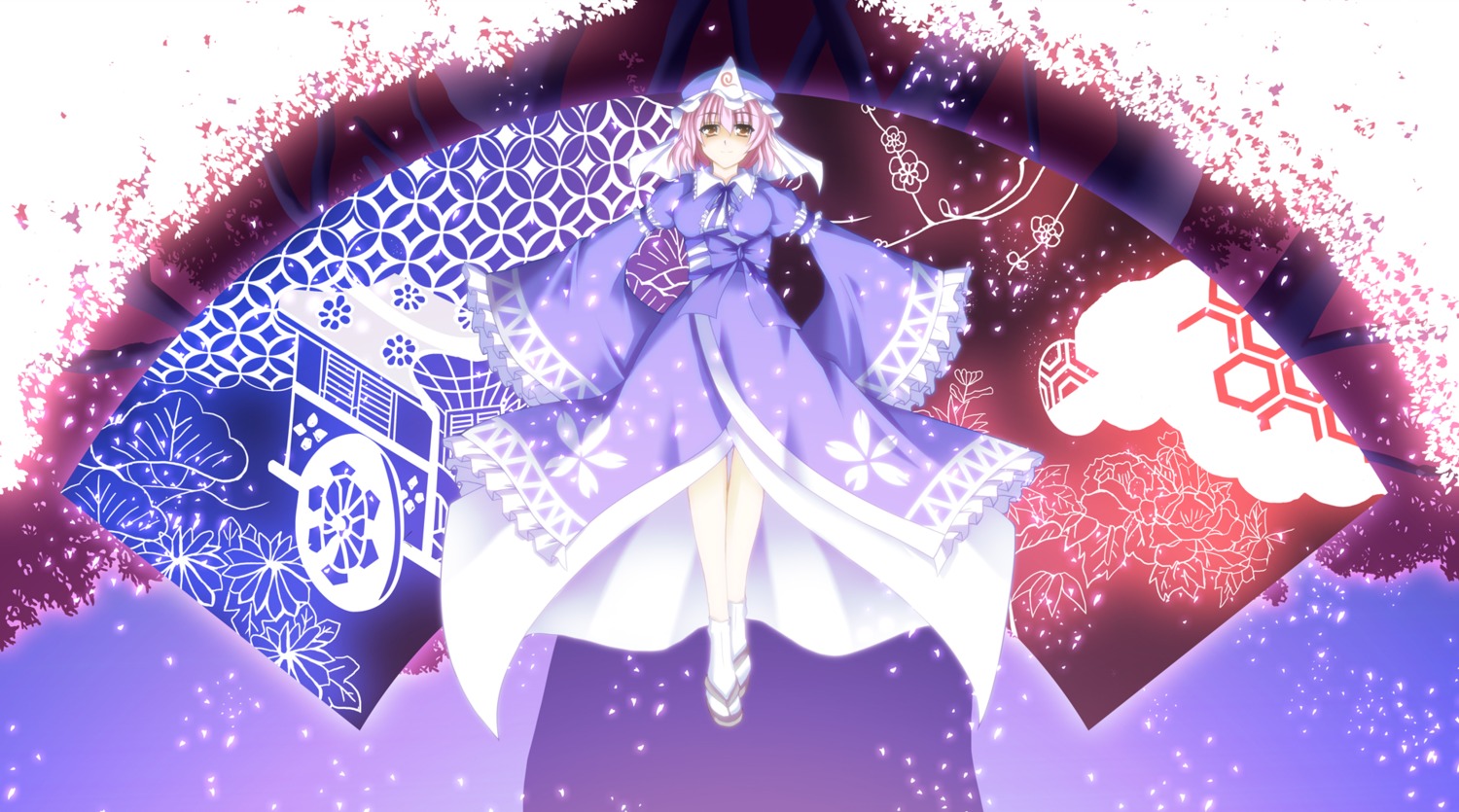 a_flow dress saigyouji_yuyuko touhou