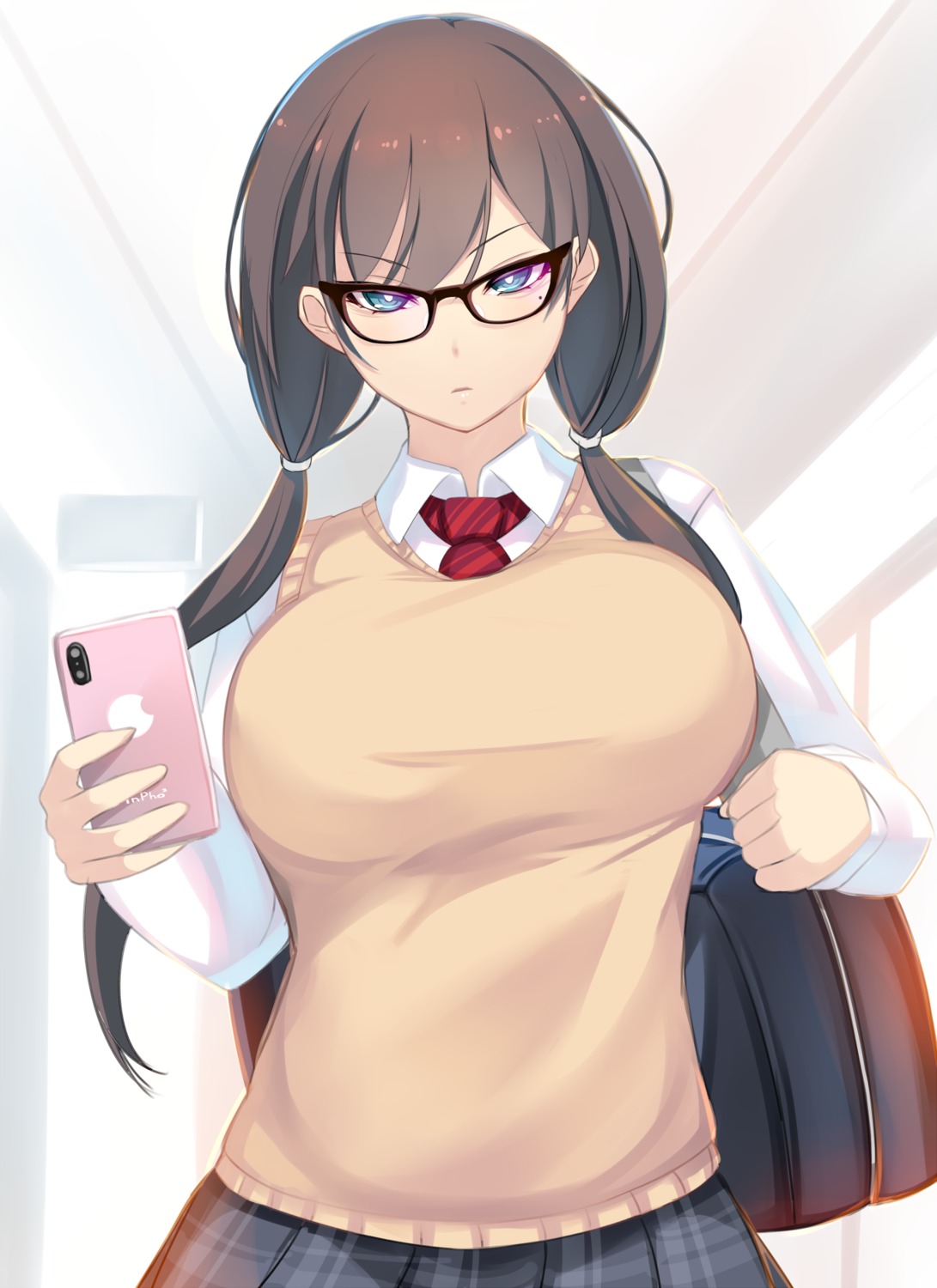 megane seifuku shiki_(psychedelic_g2) sweater