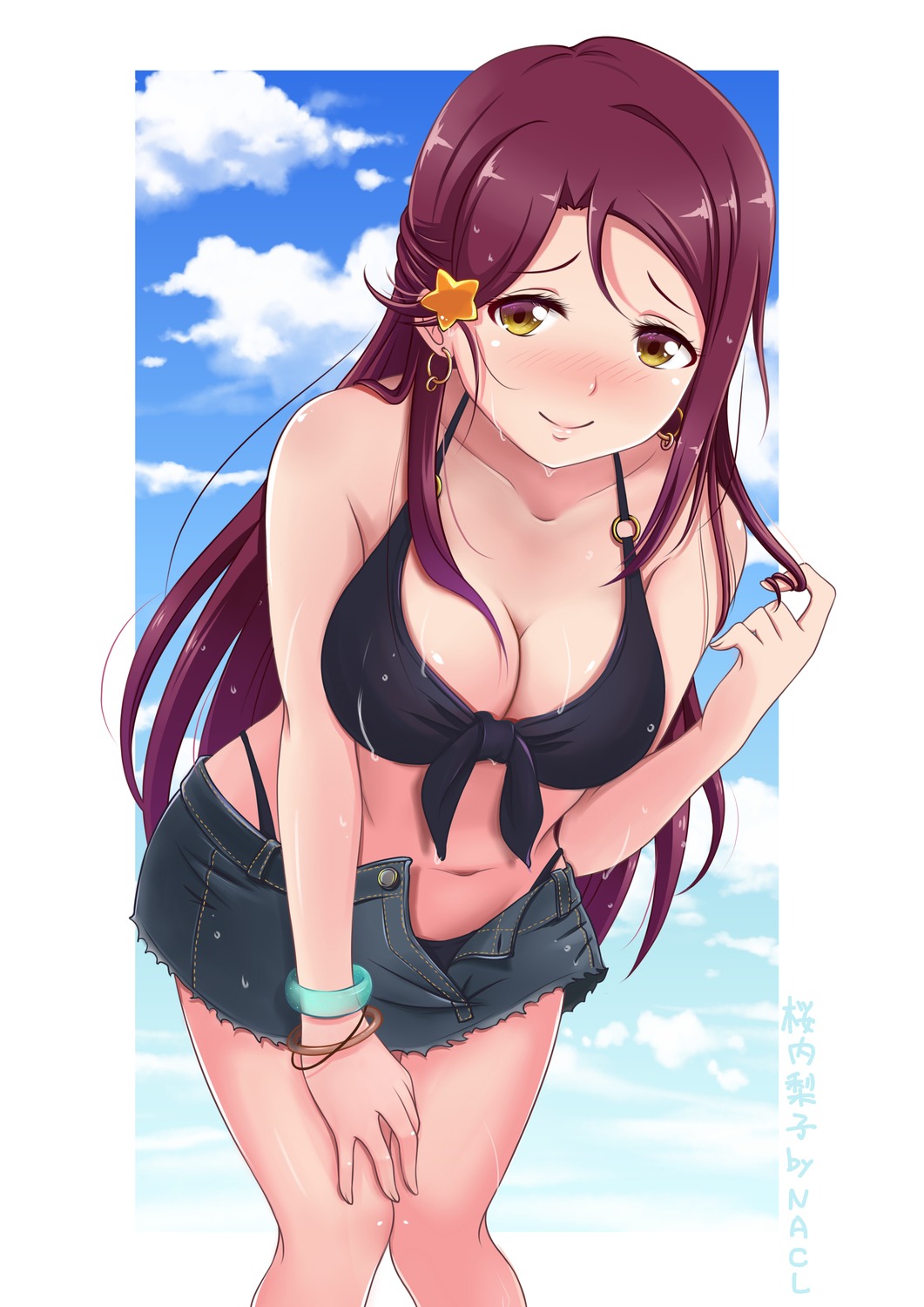 bikini love_live!_sunshine!! nacl sakurauchi_riko swimsuits