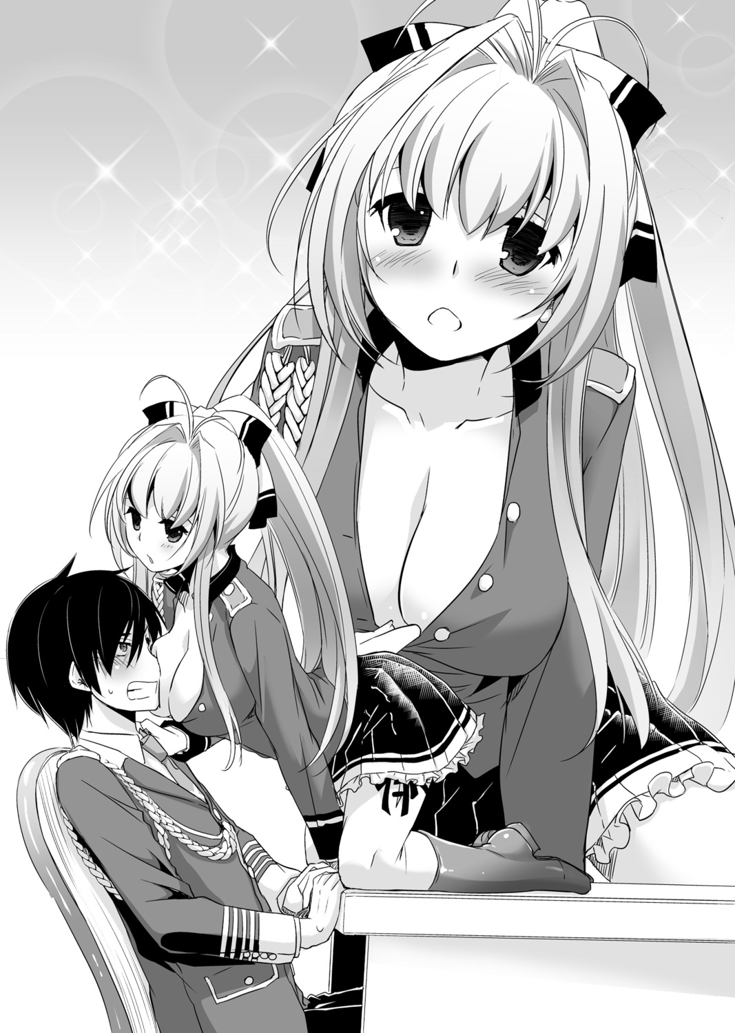 amagi_brilliant_park monochrome nakajima_yuka sento_isuzu