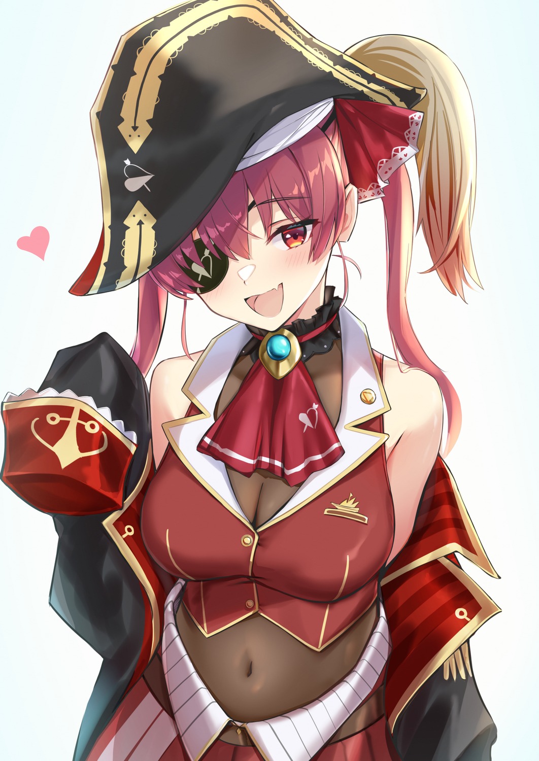 bee_doushi eyepatch hololive houshou_marine leotard pirate