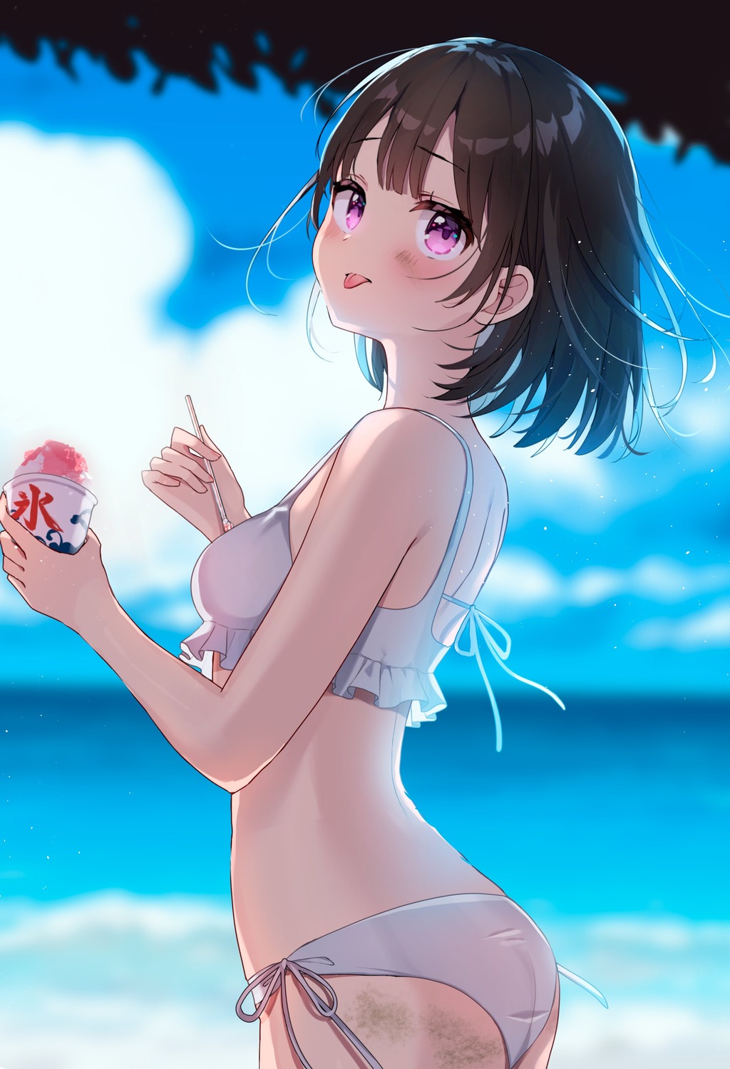 ass bikini mafuyu_shima swimsuits thong