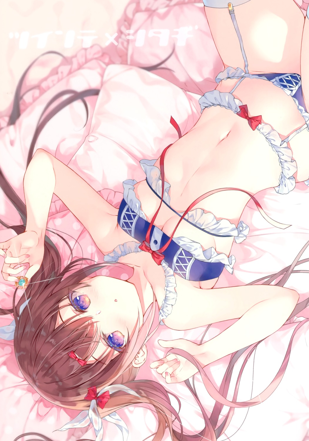 bra garter_belt lingerie miwabe_sakura pantsu pion stockings thighhighs