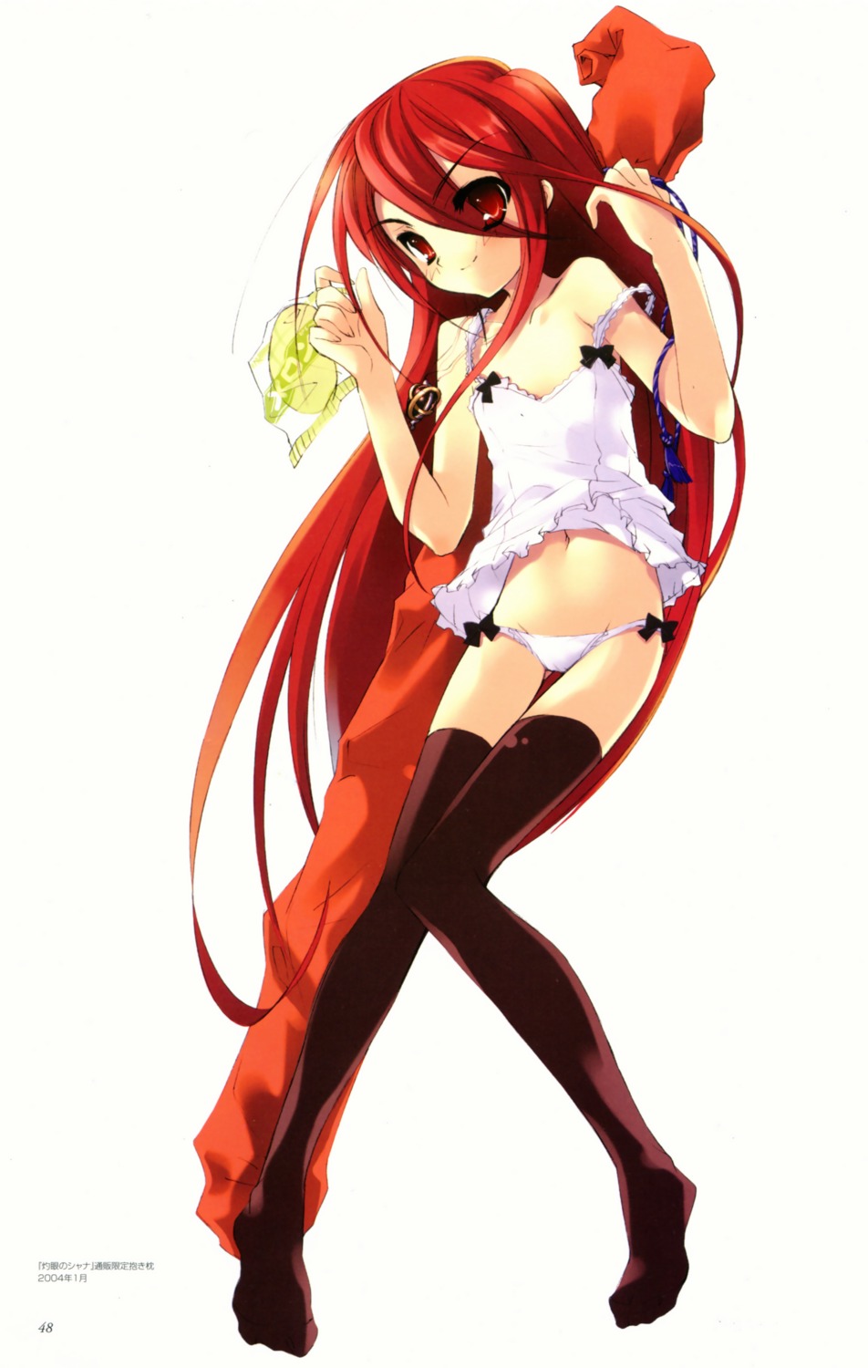 ito_noizi lingerie pantsu shakugan_no_shana shana thighhighs