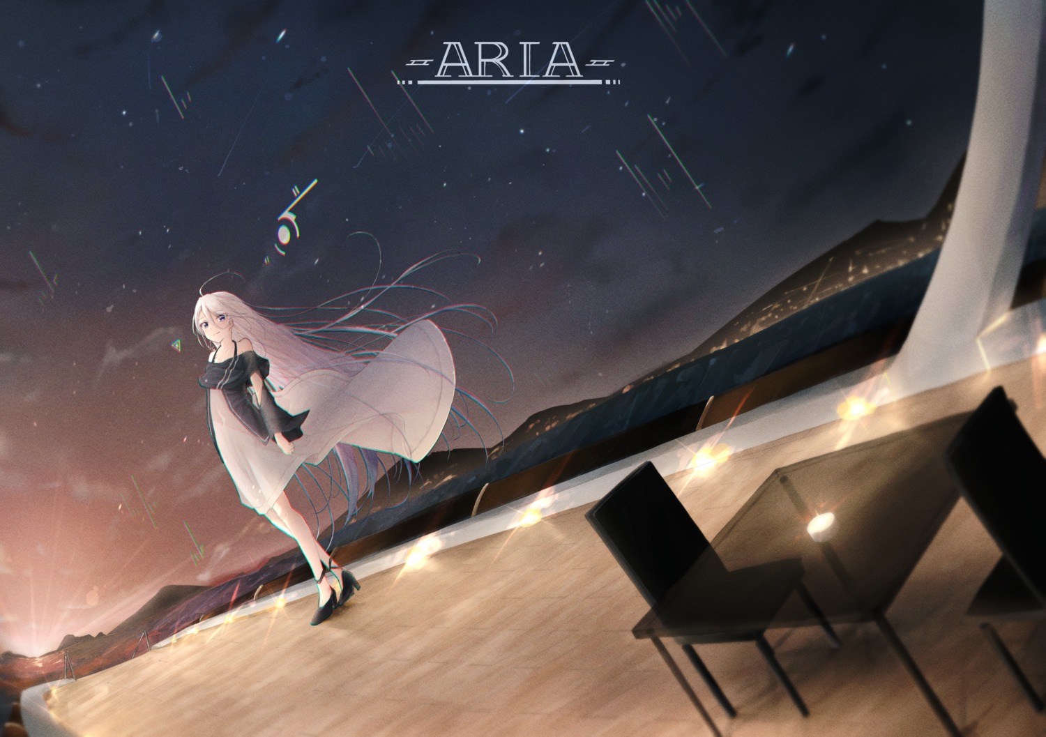 dress heels ia_(vocaloid) riannannair see_through skirt_lift vocaloid