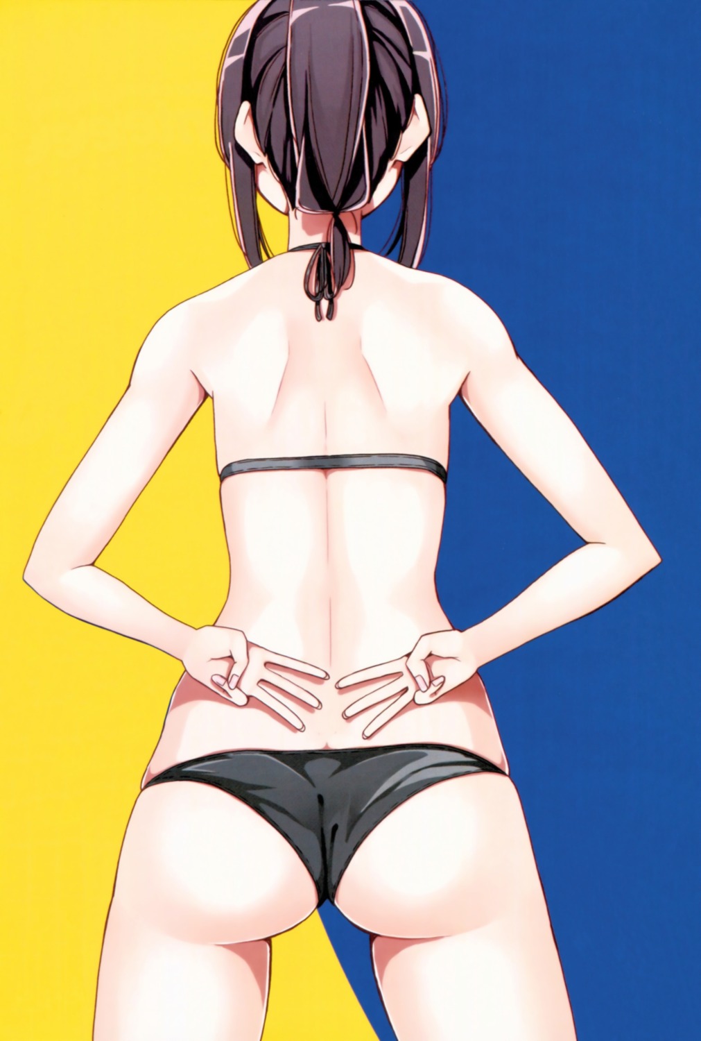 ass bikini harukana_receive nyoi_jizai swimsuits tooi_narumi