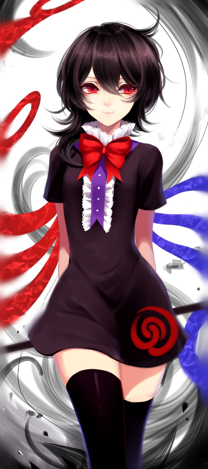 dress houjuu_nue sheya thighhighs touhou wings