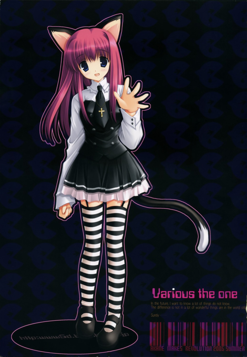 animal_ears gothic_lolita ikegami_akane lolita_fashion nekomimi stockings tail thighhighs