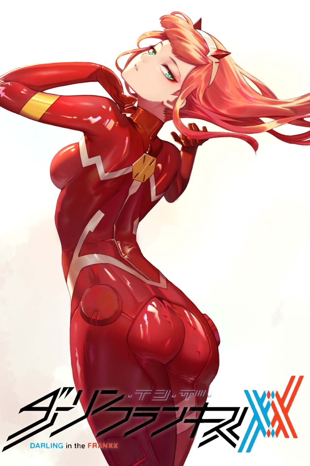 anson_(13686564308) ass bodysuit darling_in_the_franxx horns zero_two_(darling_in_the_franxx)