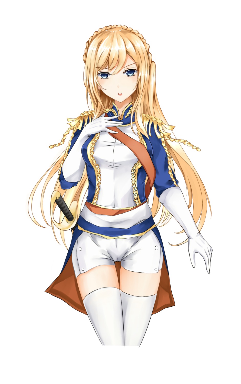 anotoki_ashi richelieu_(zhanjianshaonv) thighhighs uniform zhanjianshaonv