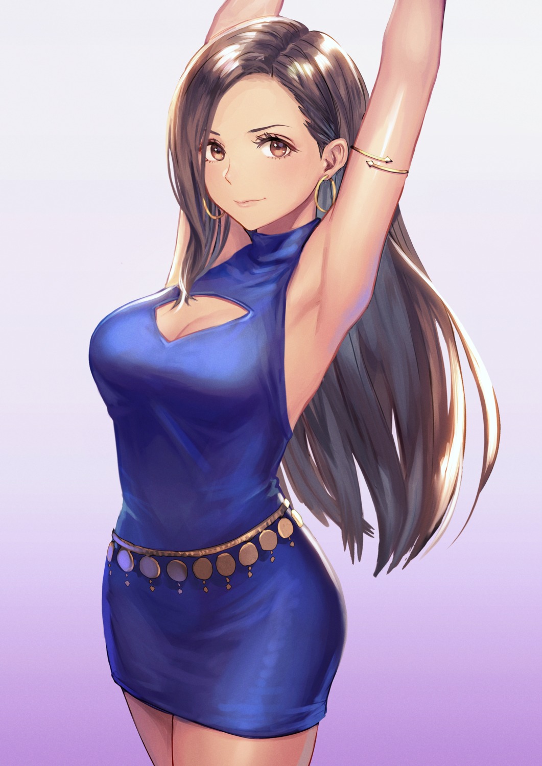 anbe_yoshirou cleavage dress final_fantasy final_fantasy_vii tifa_lockhart