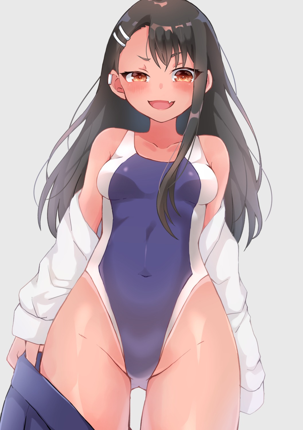 ijiranaide_nagatoro-san nagatoro_hayase seifuku swimsuits tan_lines undressing utaso_(satsuo)