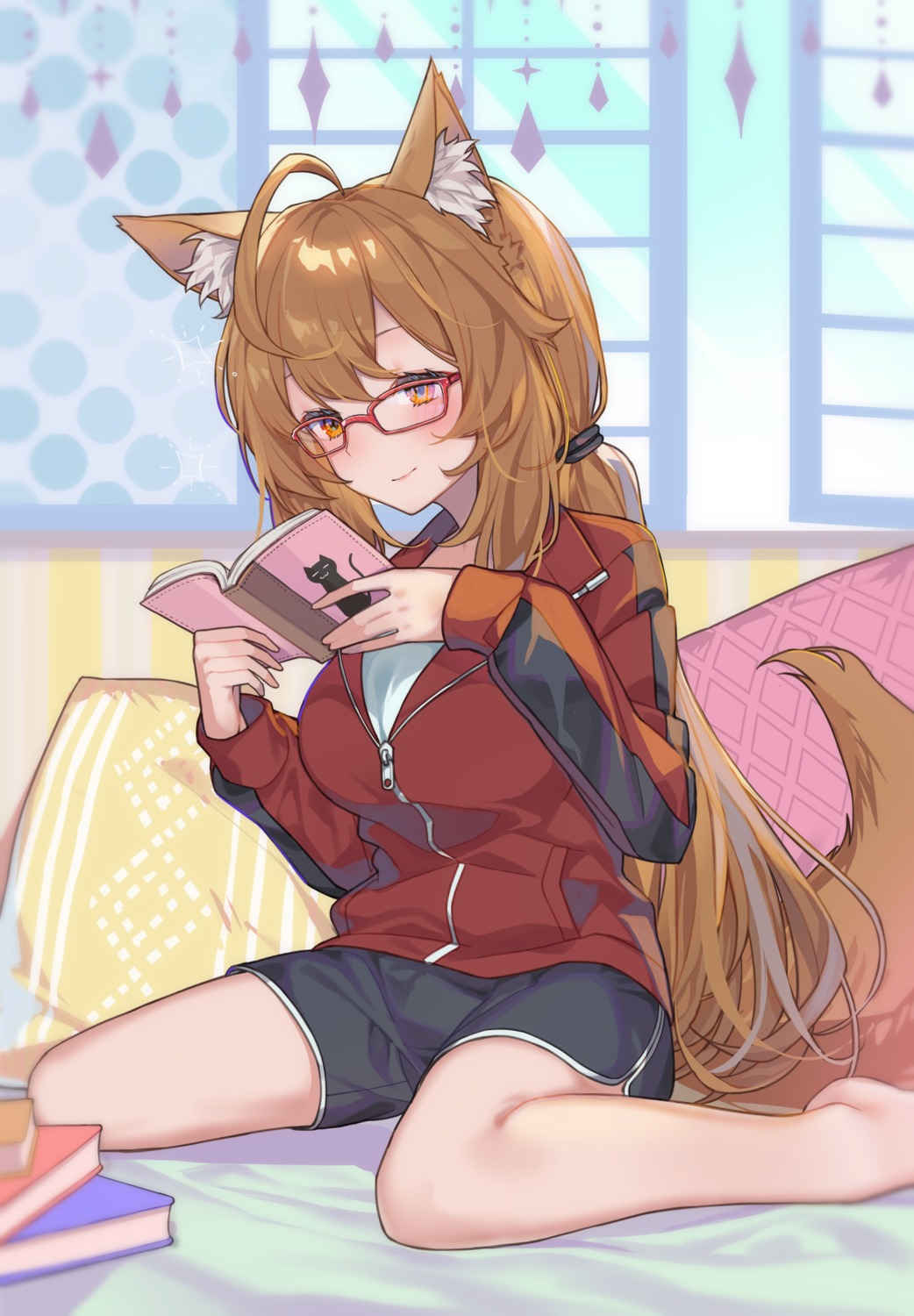 animal_ears hitoshi megane tail