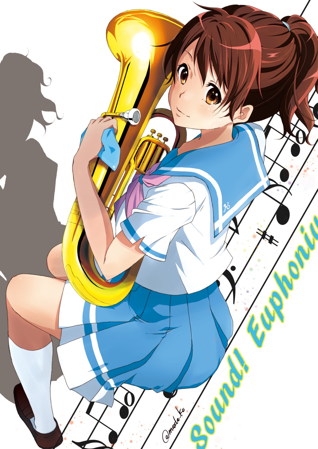 hare_(hal0331) hibike!_euphonium oumae_kumiko seifuku